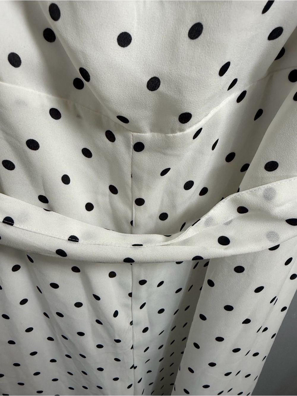 Forever 21 White Off-Shoulder Polka Dot Jumpsuit - Picture 7 of 9
